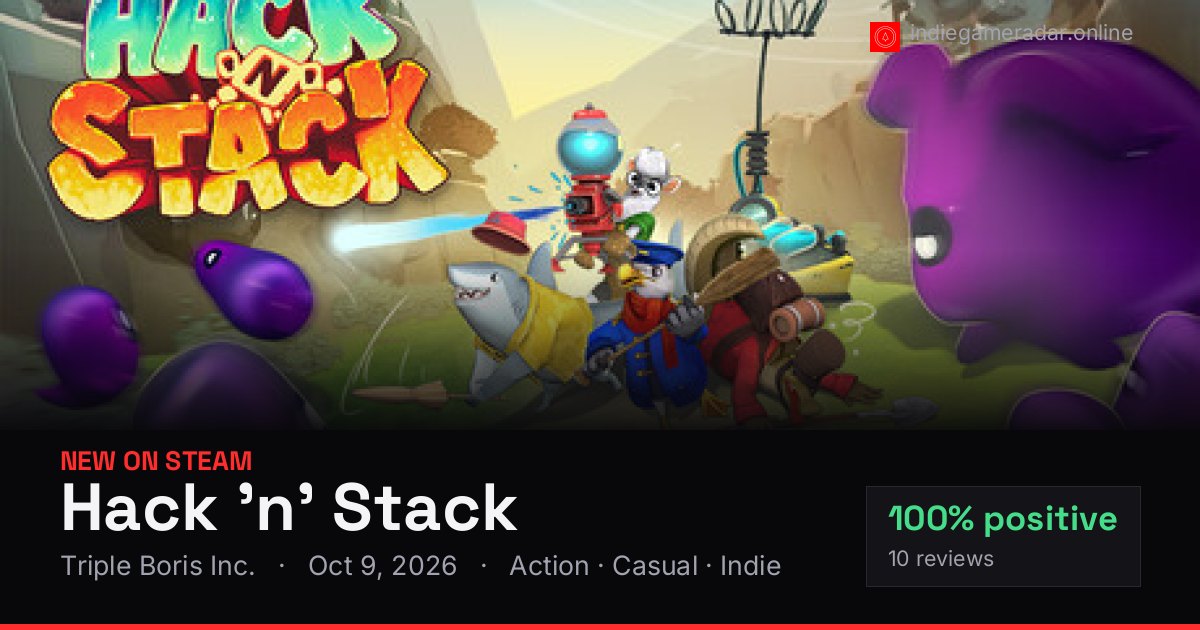 Share card for Hack 'n' Stack