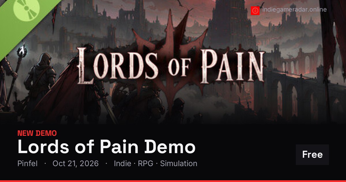 Share card for Lords of Pain Demo