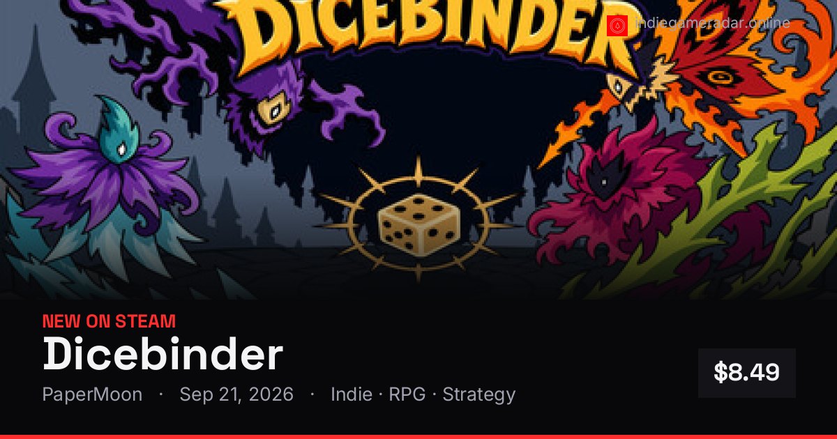 Share card for Dicebinder