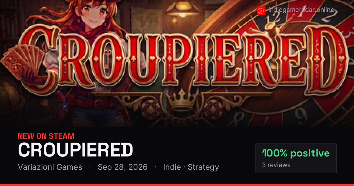 Share card for CROUPIERED