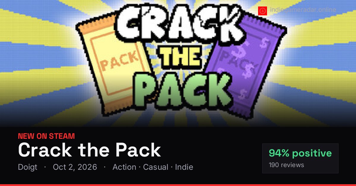 Share card for Crack the Pack