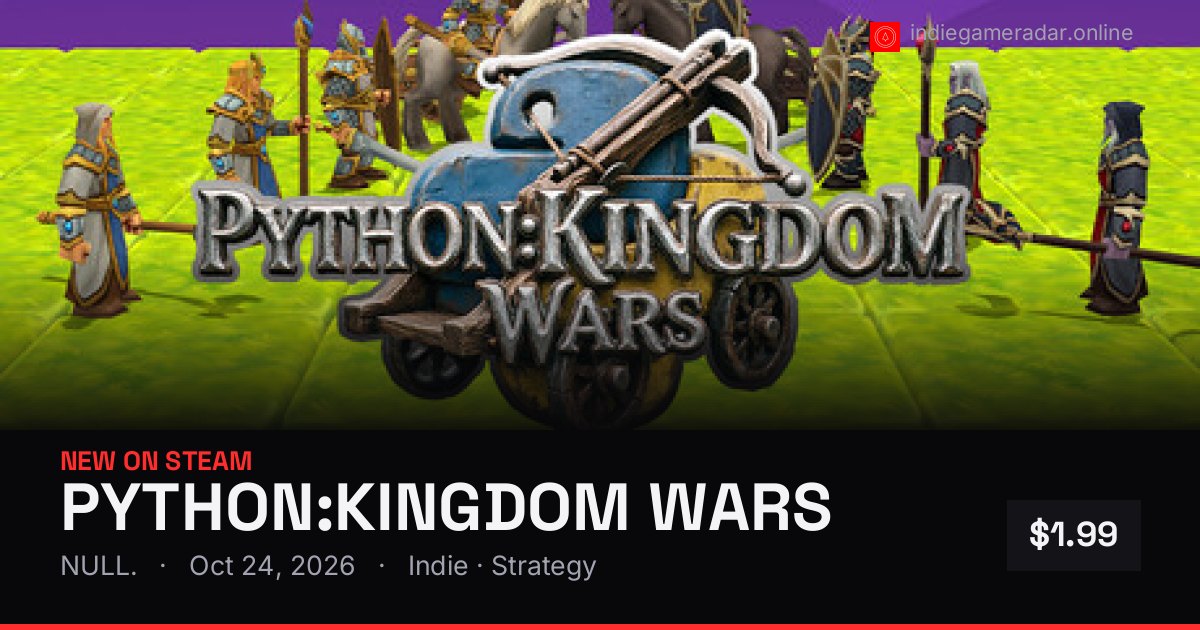 Share card for PYTHON:KINGDOM WARS