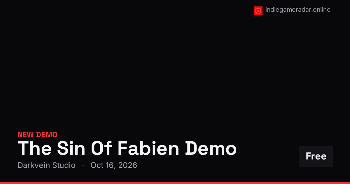 Share card for The Sin Of Fabien Demo