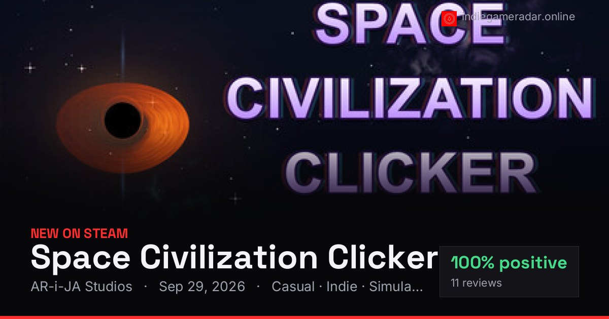 Share card for Space Civilization Clicker