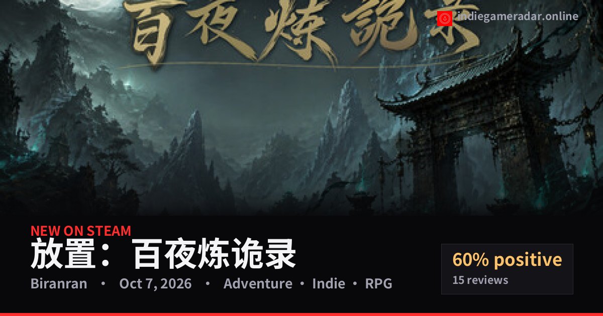 Share card for 放置：百夜炼诡录