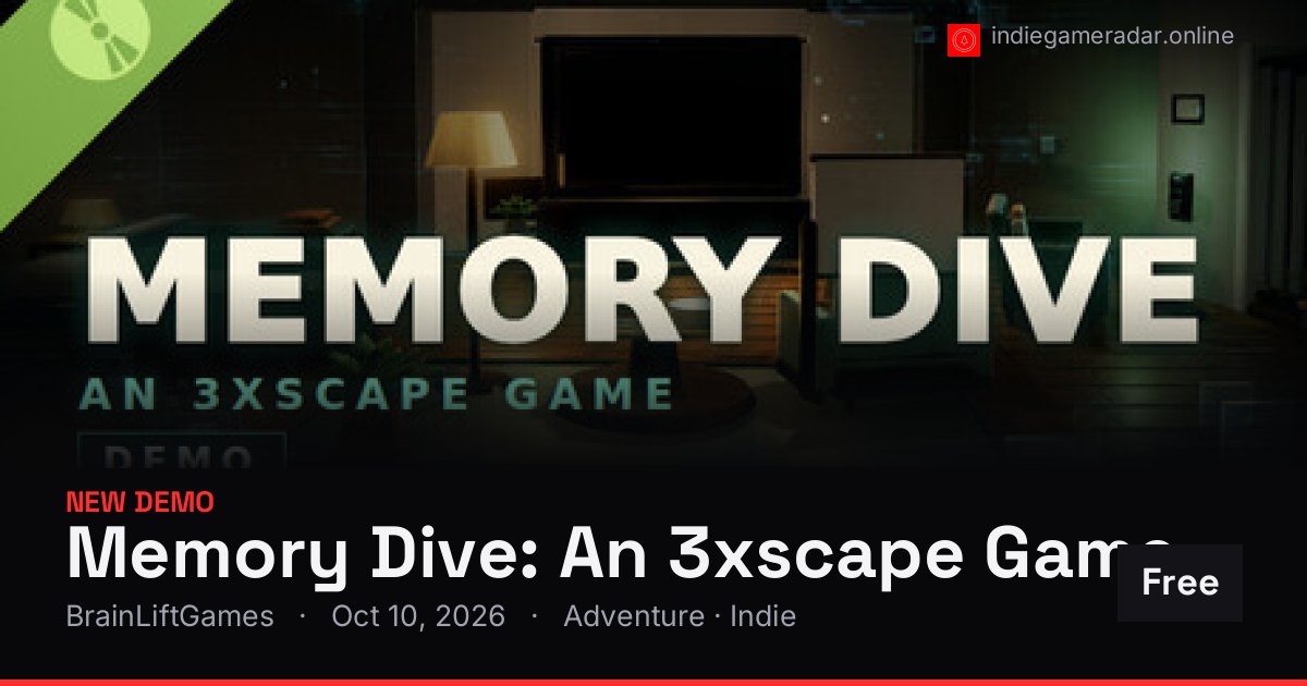 Share card for Memory Dive: An 3xscape Game — Chapter One Demo