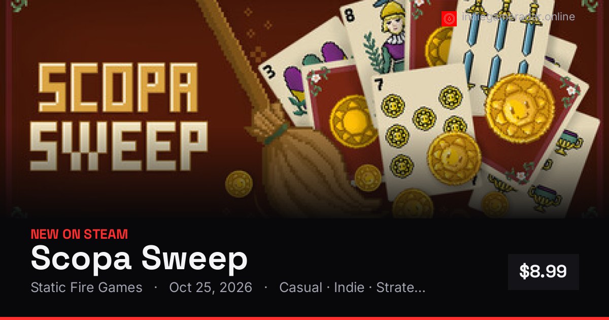 Share card for Scopa Sweep