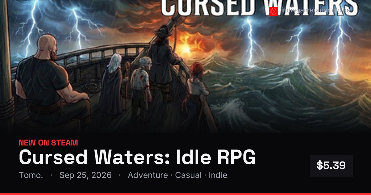 Share card for Cursed Waters: Idle RPG