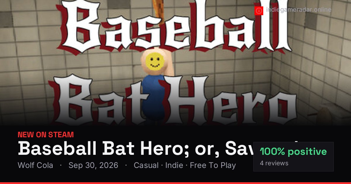 Share card for Baseball Bat Hero; or, Savagely Beating a Man With a Club Until He Dies of Blunt Force Trauma