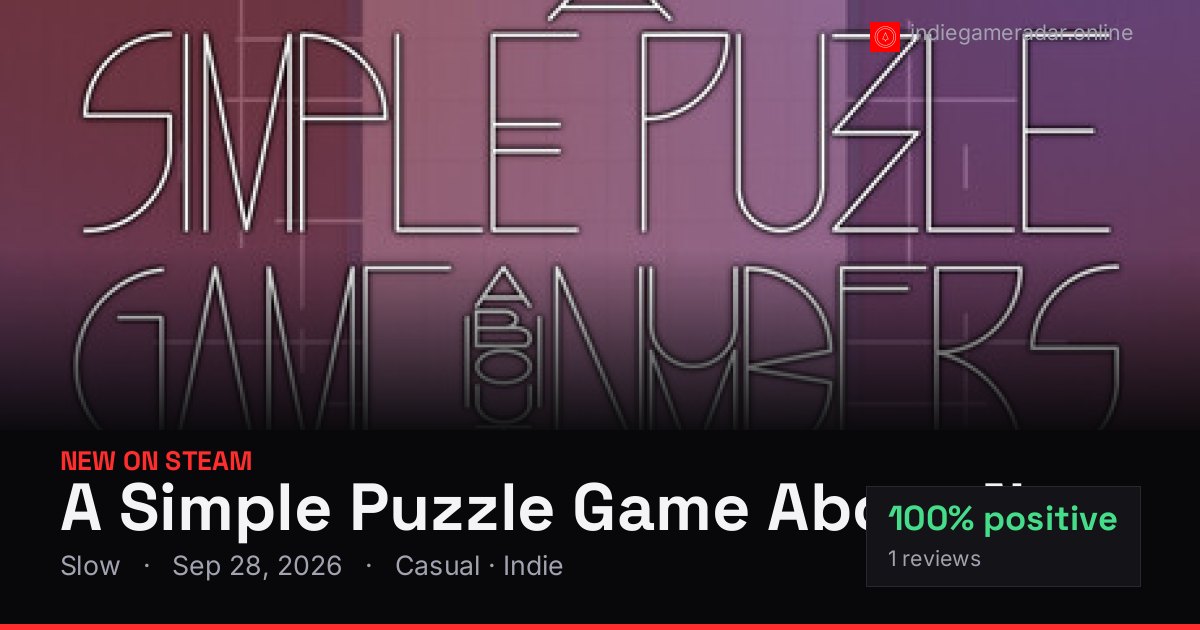 Share card for A Simple Puzzle Game About Numbers
