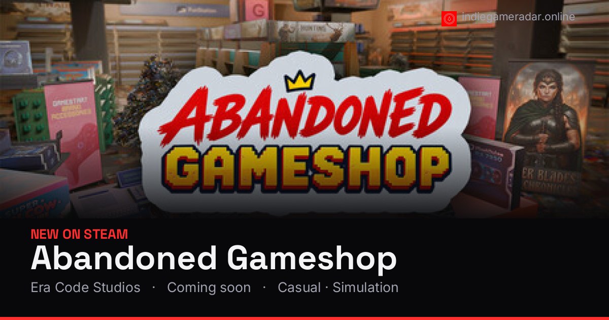Share card for Abandoned Gameshop