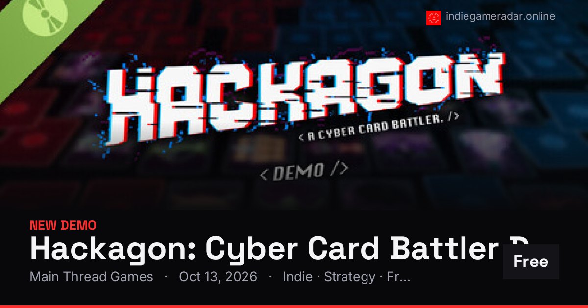 Share card for Hackagon: Cyber Card Battler Demo