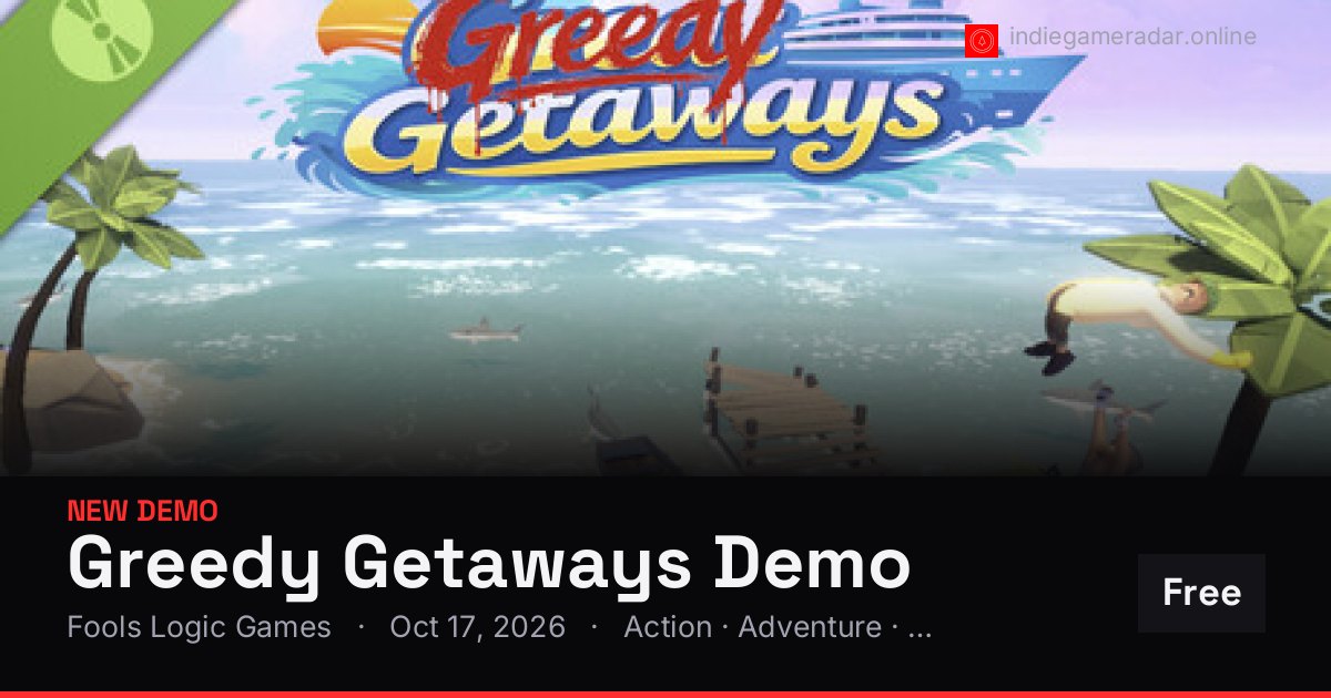 Share card for Greedy Getaways Demo