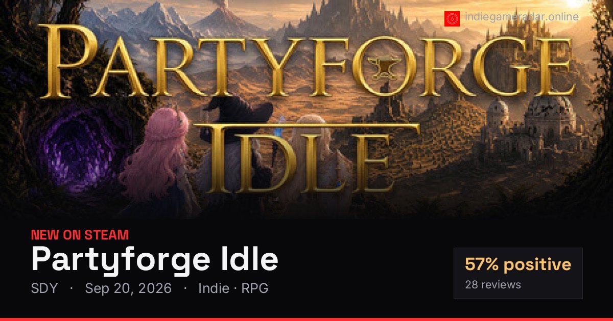 Share card for Partyforge Idle