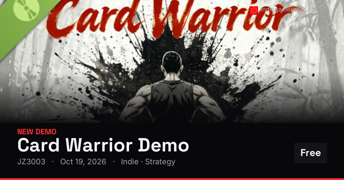 Share card for Card Warrior Demo