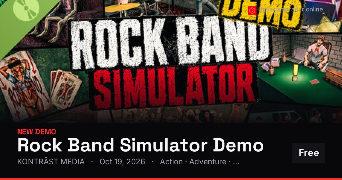 Share card for Rock Band Simulator Demo