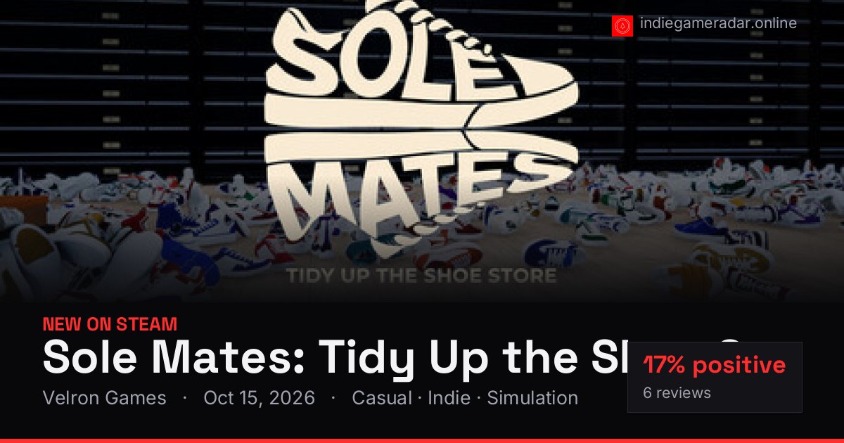 Share card for Sole Mates: Tidy Up the Shoe Store
