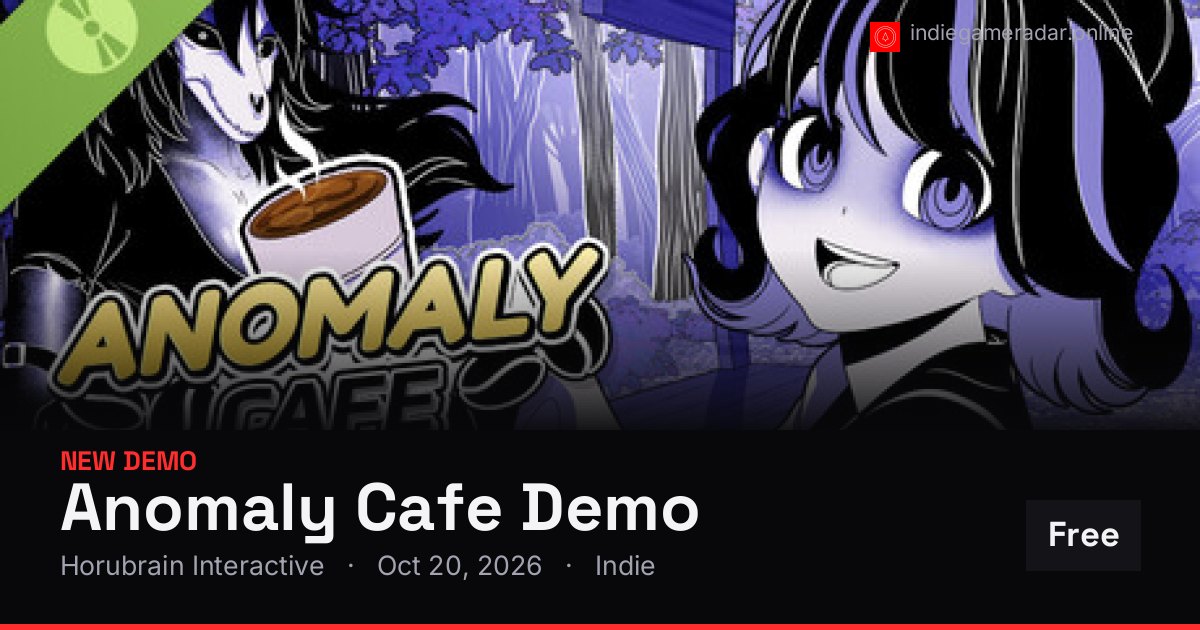 Share card for Anomaly Cafe Demo
