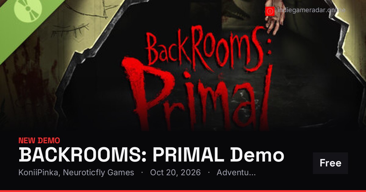 Share card for BACKROOMS: PRIMAL Demo