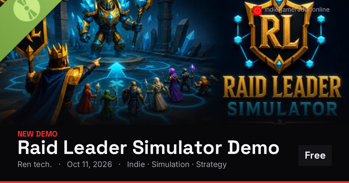 Share card for Raid Leader Simulator Demo