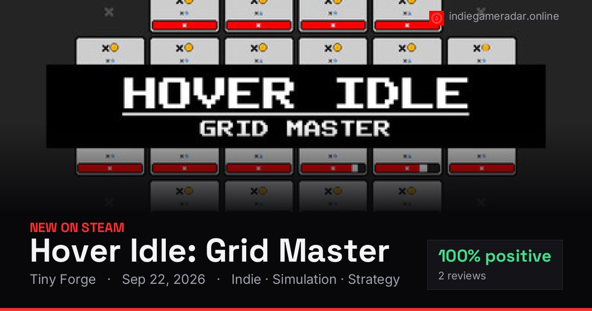 Share card for Hover Idle: Grid Master