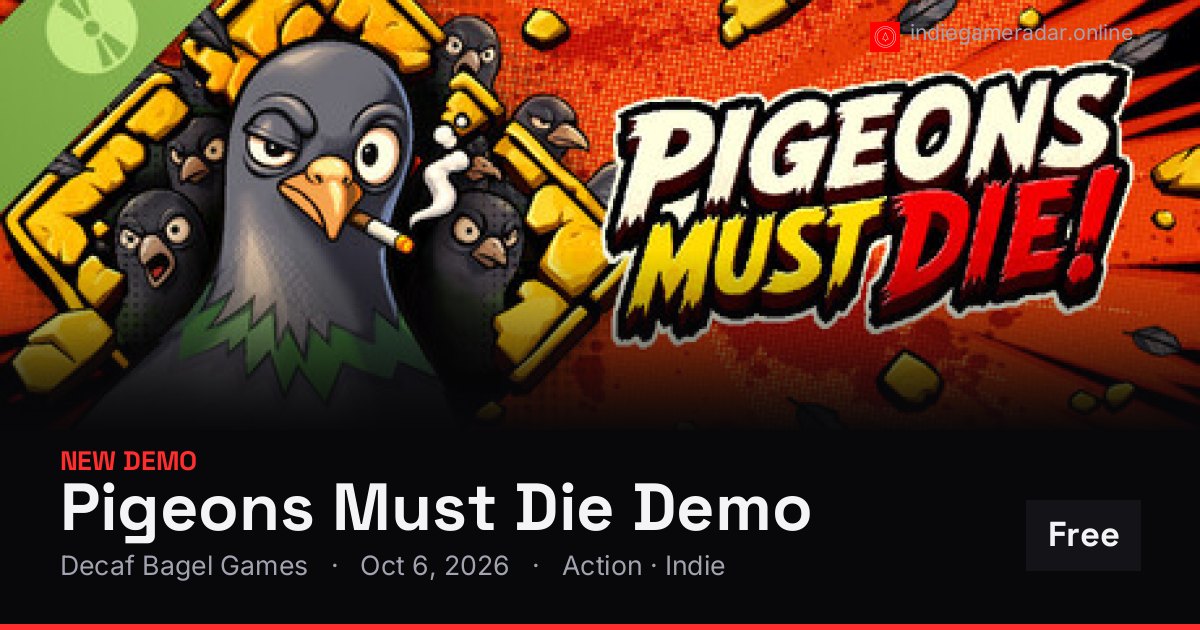 Share card for Pigeons Must Die Demo