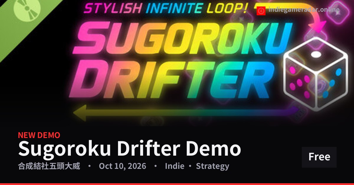 Share card for Sugoroku Drifter Demo