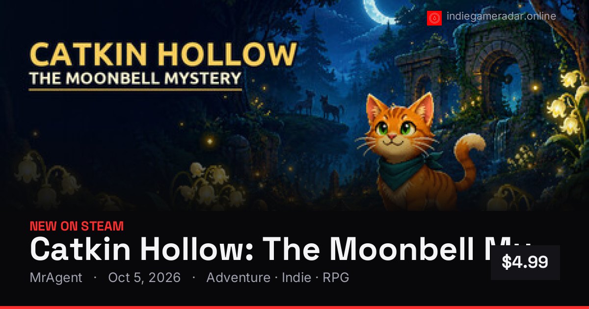 Share card for Catkin Hollow: The Moonbell Mystery