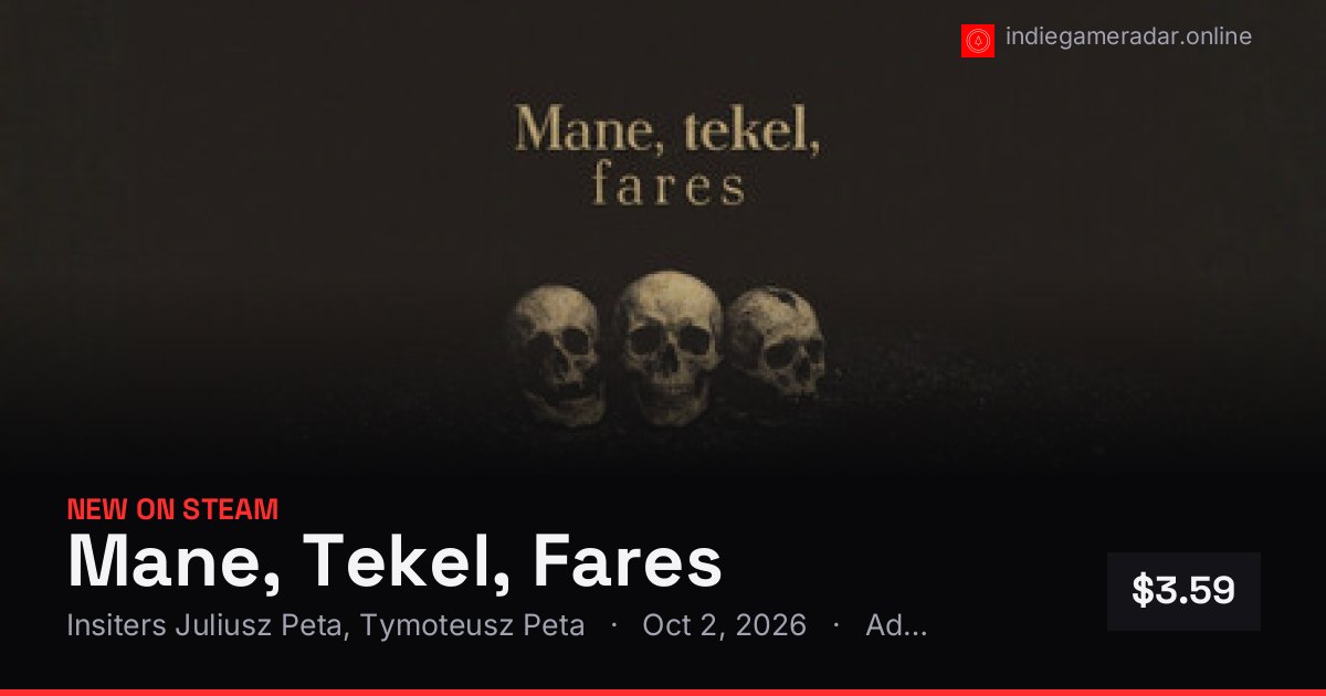 Share card for Mane, Tekel, Fares