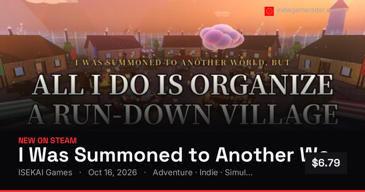 Share card for I Was Summoned to Another World, but All I Do Is Organize a Run-Down Village