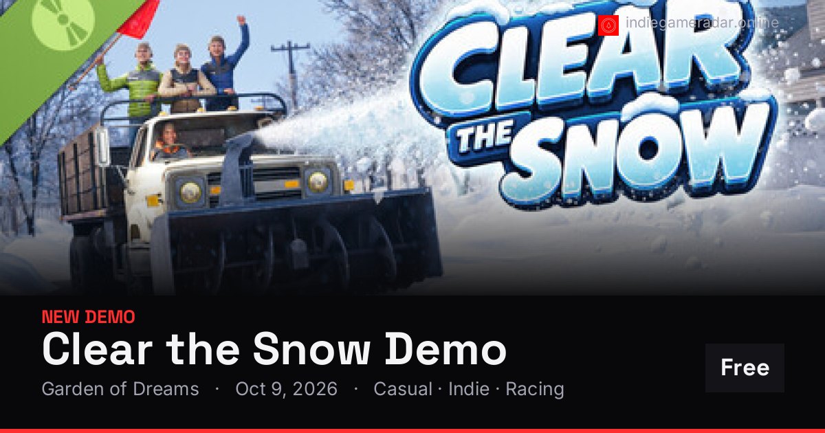 Share card for Clear the Snow Demo