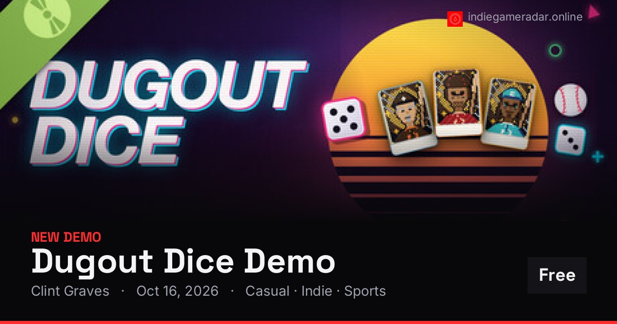Share card for Dugout Dice Demo