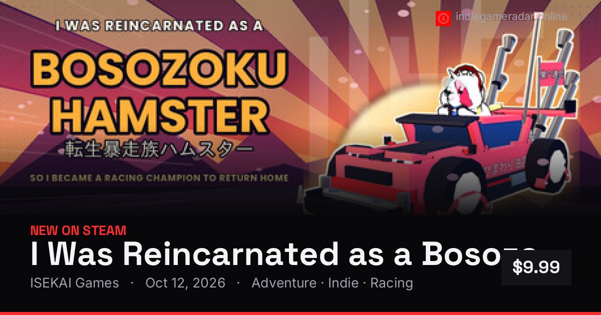 Share card for I Was Reincarnated as a Bosozoku Hamster, So I Became a Racing Champion to Return Home