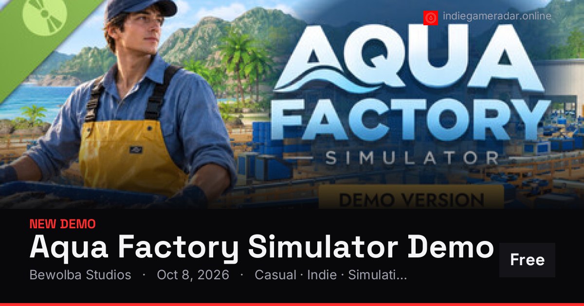 Share card for Aqua Factory Simulator Demo