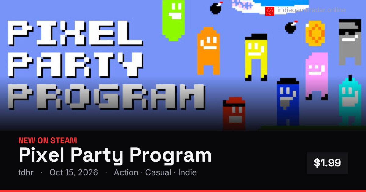 Share card for Pixel Party Program