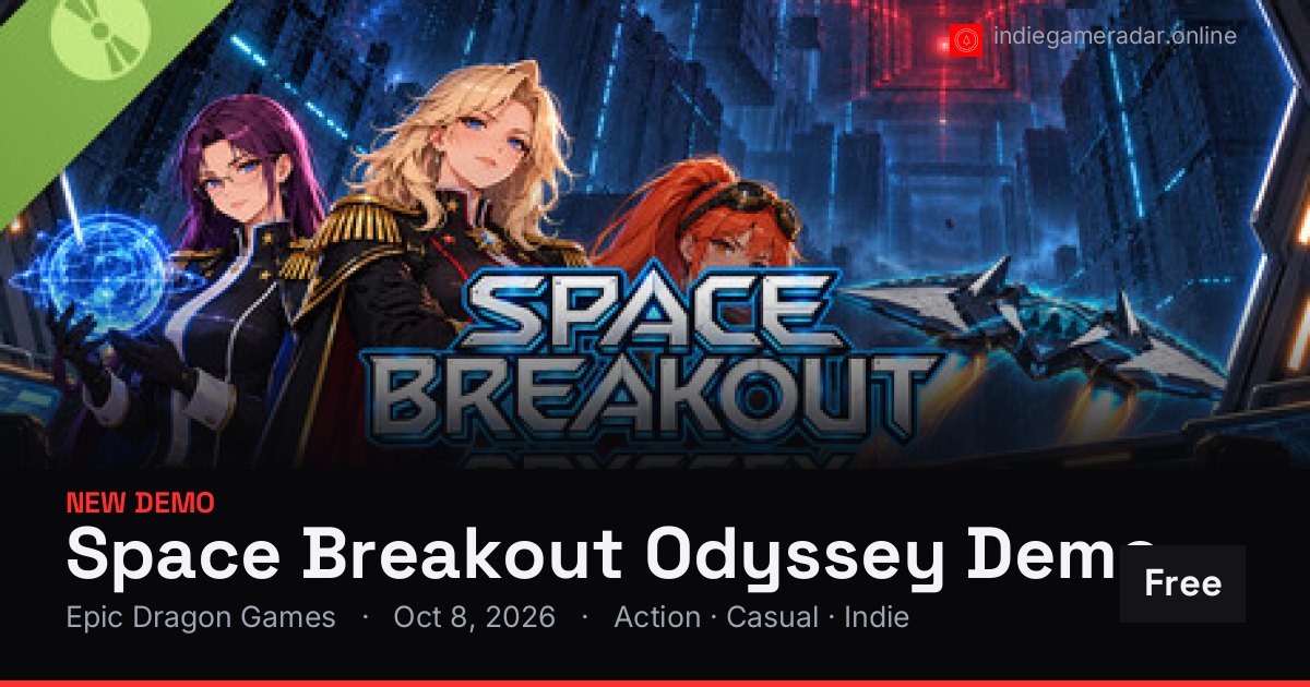 Share card for Space Breakout Odyssey Demo