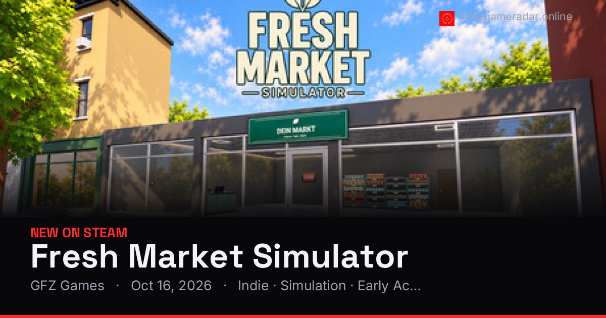 Share card for Fresh Market Simulator