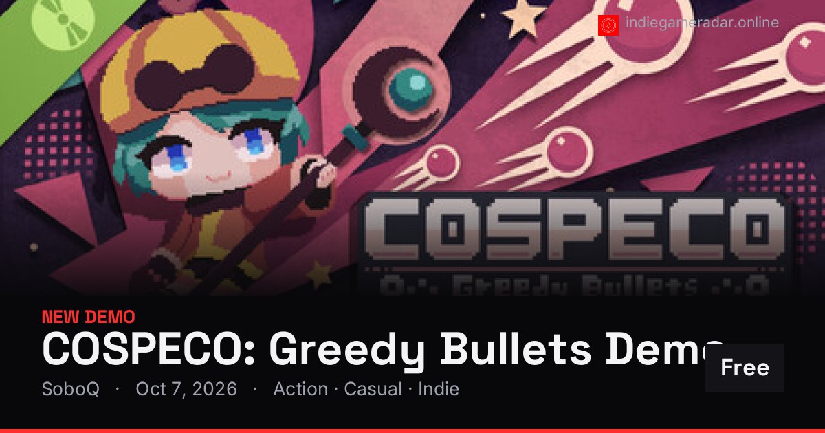 Share card for COSPECO: Greedy Bullets Demo
