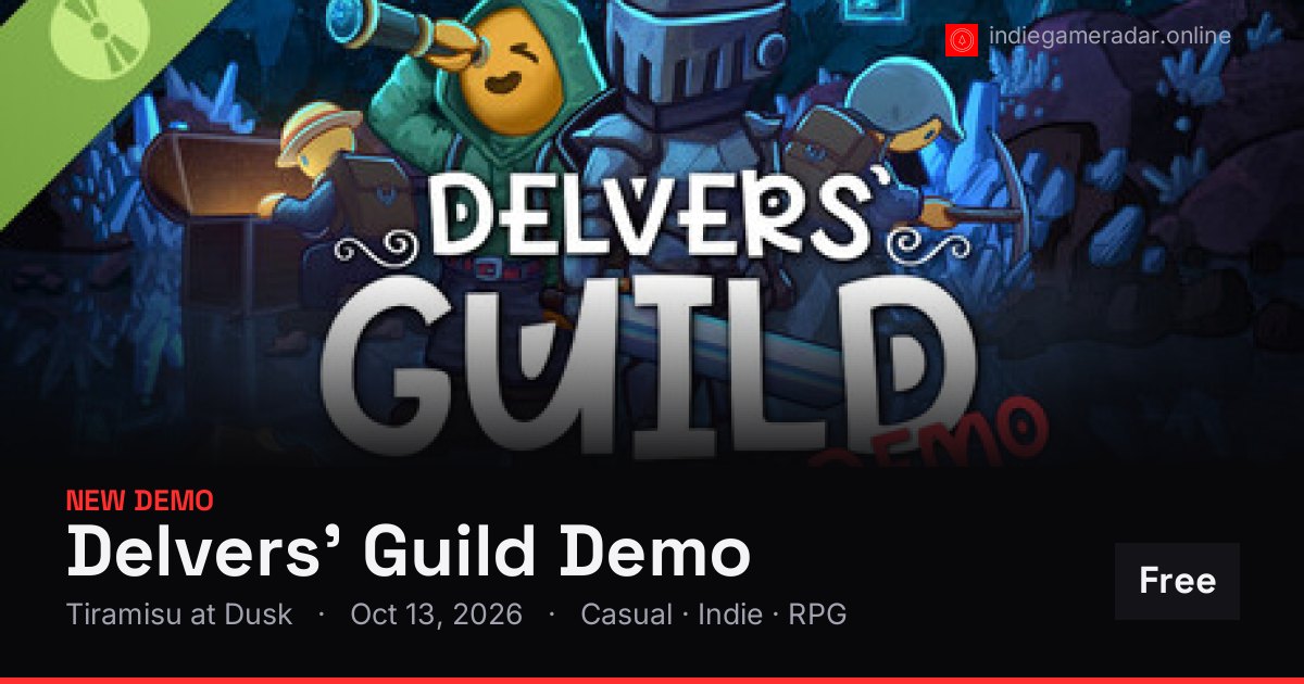 Share card for Delvers' Guild Demo