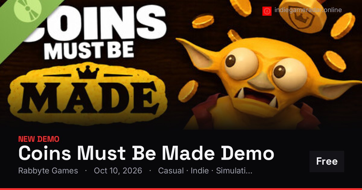 Share card for Coins Must Be Made Demo