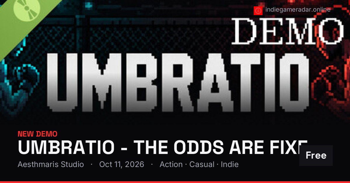 Share card for UMBRATIO - THE ODDS ARE FIXED Demo