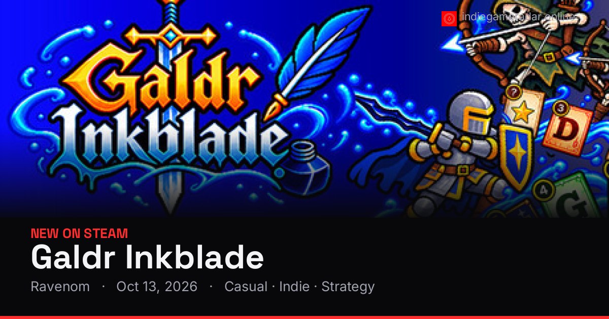 Share card for Galdr Inkblade