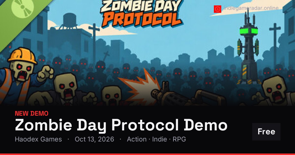 Share card for Zombie Day Protocol Demo