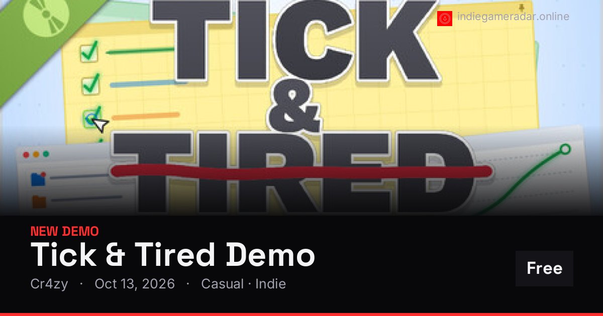 Share card for Tick & Tired Demo