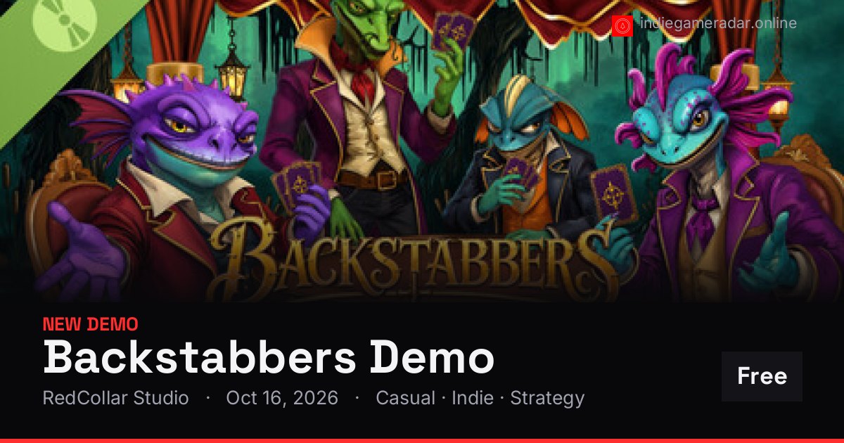 Share card for Backstabbers Demo