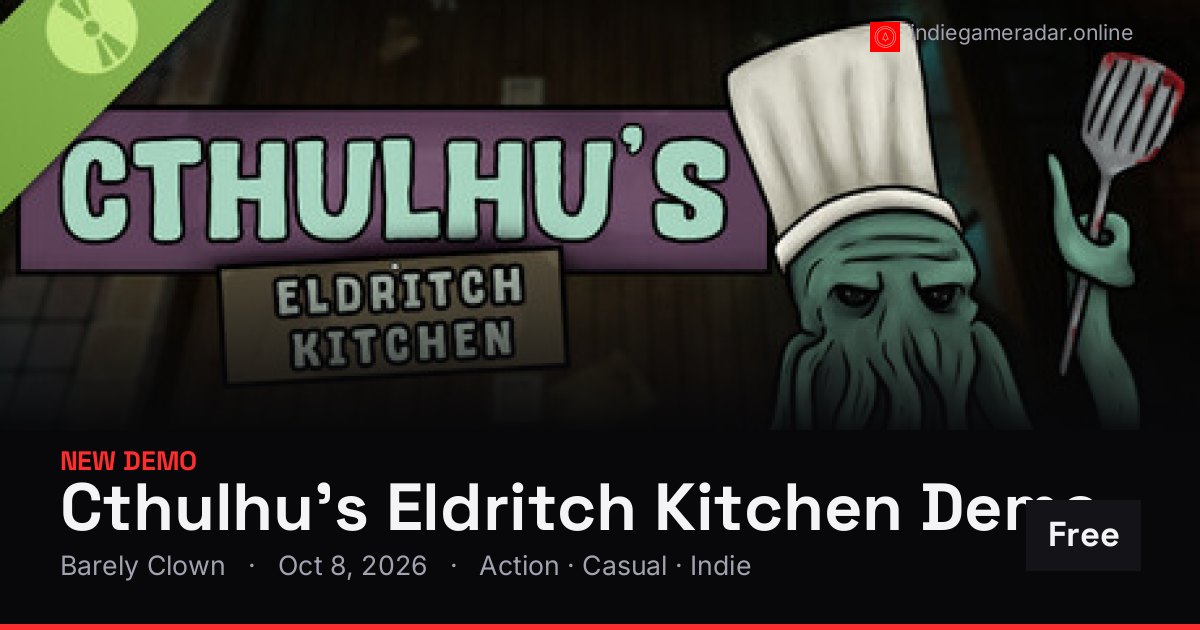 Share card for Cthulhu's Eldritch Kitchen Demo