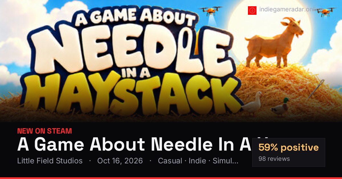 Share card for A Game About Needle In A Haystack