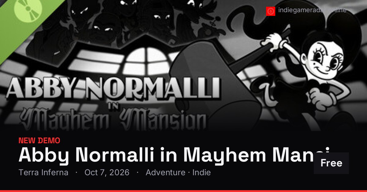 Share card for Abby Normalli in Mayhem Mansion Demo