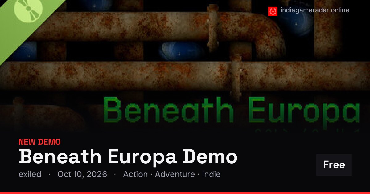 Share card for Beneath Europa Demo