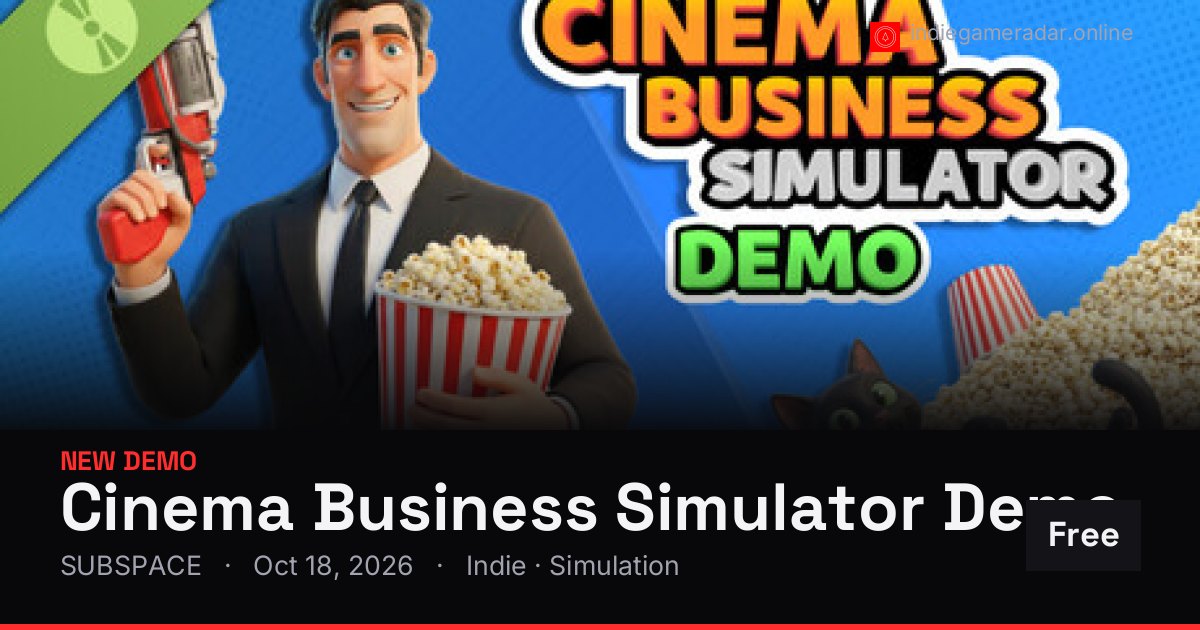 Share card for Cinema Business Simulator Demo